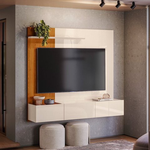 Painel para TV até 65 Polegadas com Bandeja Integrada 153,5x142cm Astro