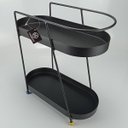 Ver imagem 6 de Suporte para Vaso de Metal Preto 36x35x17cm Decoração Casa