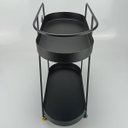 Ver imagem 5 de Suporte para Vaso de Metal Preto 36x35x17cm Decoração Casa