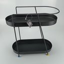Ver imagem 7 de Suporte para Vaso de Metal Preto 36x35x17cm Decoração Casa