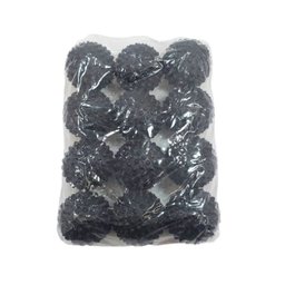 Kit 24 Bolinha Cravo Fisioterapia Anti Stress Mão Bola Pet Exercitadora - Preto - 5