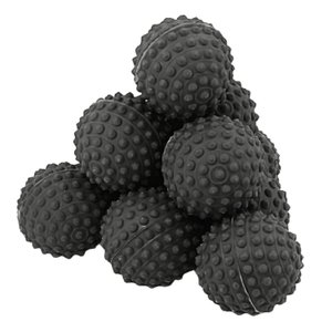 Kit 24 Bolinha Cravo Fisioterapia Anti Stress Mão Bola Pet Exercitadora - Preto