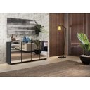 Ver mais imagens de Aparador Buffet com Espelho Multimóveis Vegas com 4 Portas FG3560 Preto