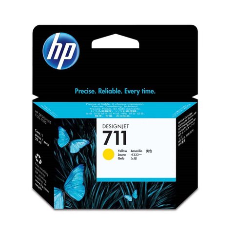 Cartucho de Tinta Hp 711 Cz132a T120 T520 Amarelo