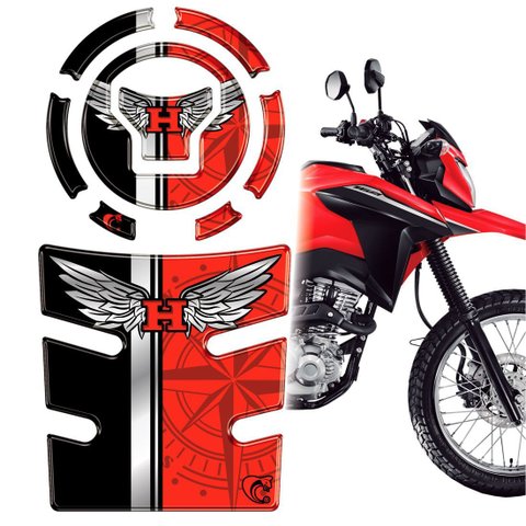 Kit Protetor Tanque e Bocal Resinado 3d Nova Bros 160 25/26