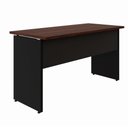 Ver imagem 4 de Mesa Retangular Escrivaninha 135cm x 60cm Tampo 25mm com Pés Painel F5 Office Cor:Louro Preto com