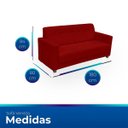 Ver imagem 6 de Sofá + 1 Poltrona para Sala de Estar Moderno Confortável Veneza Suede