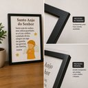 Ver imagem 5 de Quadro Decorativo Infantil Oração "Santo Anjo do Senhor ..."