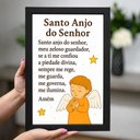 Ver imagem 4 de Quadro Decorativo Infantil Oração "Santo Anjo do Senhor ..."
