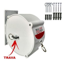Varal Retrátil Nylon 30m Seca Fácil Trevisan Bco - 1