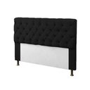 Ver imagem 1 de Cabeceira Mirage Para Cama Box Solteiro 100cm Com Capitonê Suede:Preto
