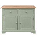 Ver imagem 1 de Balcão Buffet de Madeira Maciça com 2 Portas e 2 Gavetas Verde Jade