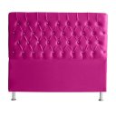 Ver imagem 1 de Cabeceira de Cama Box Bella Queen 160 Cm Suede Botão Cristal Rosa Pink Eli Móveis e Decoração