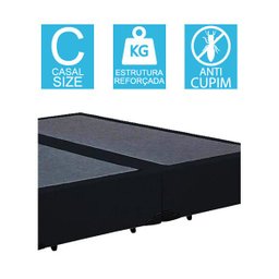 Cama Box Bipartido Casal + Colchão Portobel Verona D28 54x138x188 - 5