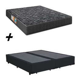 Cama Box Bipartido Casal + Colchão Portobel Verona D28 54x138x188 - 1