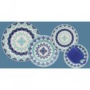 Ver imagem 2 de Kit 10 Pratos Fundos Donna Lola Oxford Cerâmica 22cm