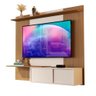 Painel Estante para Tv de até 65 Polegadas Ripado Lord - Perola/ripado - 2