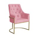 Ver imagem 1 de Poltrona Vick Requinte Suede Rosa