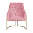 Ver imagem 2 de Poltrona Vick Requinte Suede Rosa