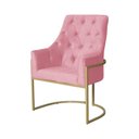 Ver imagem 3 de Poltrona Vick Requinte Suede Rosa