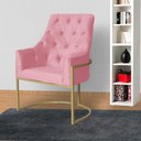 Ver imagem 5 de Poltrona Vick Requinte Suede Rosa