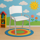 Ver imagem 1 de Kit 11 Cadeira Iso Infantil Creche, Escola Base Cinza Branco