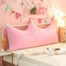 Almofada Infantil Grande Decoração Mini Cama Presente Quarto Menina Rosa - 1