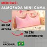 Almofada Infantil Grande Decoração Mini Cama Presente Quarto Menina Rosa - 3