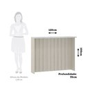 Ver imagem 2 de Bancada Ilha 120cm Linea Luciane Móveis
