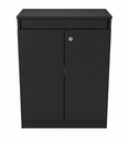 Ver imagem 3 de Armário Baixo Auxiliar Multiuso 2 Portas - Linha Studio: Preto