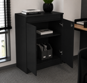 Ver imagem 2 de Armário Baixo Auxiliar Multiuso 2 Portas - Linha Studio: Preto