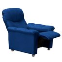 Ver imagem 2 de Poltrona de Descanso do Papai Reclinável em Veludo Azul Lander - Larbelle