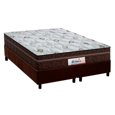 Conjunto Box Queen: Colchão Molas Probel Masterpocket Ensacadas Prodormir Miami + Base Crc Suede