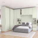 Ver imagem 2 de Quarto Modulado Casal 8 Portas 9 Gavetas Canto Oblíquo Areia