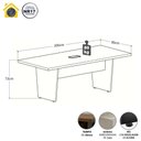 Ver imagem 5 de Mesa de Escritório Pé Painel Angular sem Gavetas 200cm Cinza F5 Office