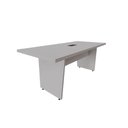 Ver imagem 3 de Mesa de Escritório Pé Painel Angular sem Gavetas 200cm Cinza F5 Office