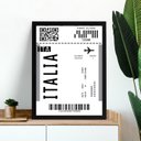 Ver imagem 1 de Quadro Decorativo Passagem para Itália 45x34cm:moldura Branca