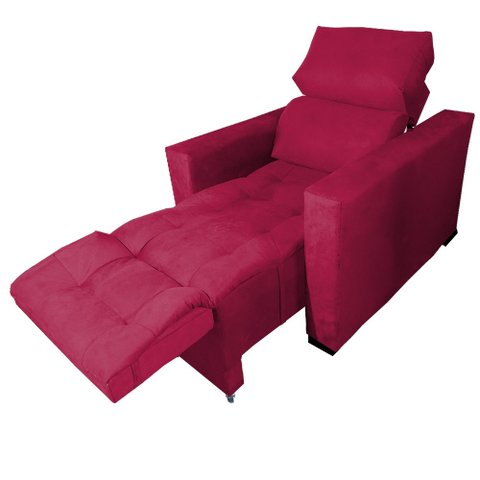 Poltrona do Papai Retrátil e Reclinável Madri Vermelho
