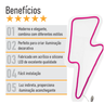 Painel Luminoso Letreiro Criativo Raio - Neon Led Rosa - 6