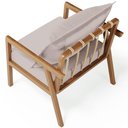Ver imagem 2 de Poltrona Decorativa e Living Alícia B04 Linho Bege - Lyam Decor
