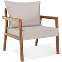 Ver imagem 1 de Poltrona Decorativa e Living Alícia B04 Linho Bege - Lyam Decor