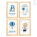 Ver imagem 4 de Kit com 4 Quadros Decorativos infantil Ursinho Príncipe:Branca