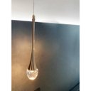 Ver imagem 7 de Lustre Pendente 3 em 1 Cristal Gota Kit 25 Uni Moderno Iluminaçao Casa Quarto Cabeceira Sala de Esta