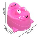 Ver imagem 2 de Troninho Penico Infantil com Tampa Sapinho Bichinho Menino Menina Importway Bw-183 - Rosa