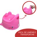 Ver imagem 4 de Troninho Penico Infantil com Tampa Sapinho Bichinho Menino Menina Importway Bw-183 - Rosa