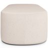 Puff Decorativo Orgânico para Living Quarto 140cm Doha W01 Linho Cru - Lyam Decor - 7