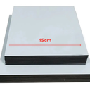 Ver imagem 2 de Cake Board - Kit 10 Unid - Bolacha Sousplat - Retangular - MDF - Branco - 15cm
