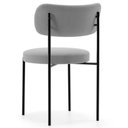 Ver imagem 7 de Cadeira Decorativa Estofada para Sala de Jantar Louise L02 Bouclê Cinza - Lyam Decor