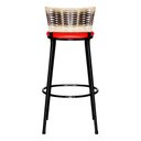 Ver imagem 3 de Banqueta Alta Ratan Hawai Preta Cappuccino Premium  