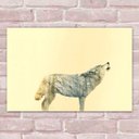 Ver imagem 1 de Placa Decorativas Animais 85 Lobo Uivando-30X45Cm